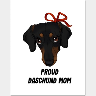 Proud Daschund Mom Dog lover Posters and Art